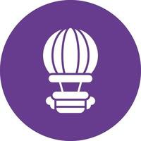 Hot Air Balloon Creative Icon Design vector