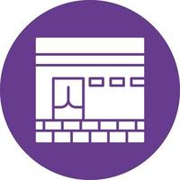 Kaaba Creative Icon Design vector