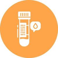 Blood Sample Creative Icon Design vector