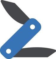 ilustración de vector de cuchillo suizo en un fondo. símbolos de calidad premium. iconos vectoriales para concepto y diseño gráfico.