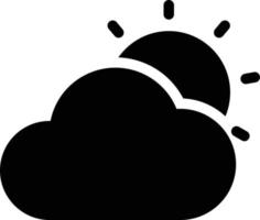 ilustración de vector de sol de nube en un fondo. símbolos de calidad premium. iconos vectoriales para concepto y diseño gráfico.