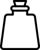 ilustración de vector de botella en un fondo. símbolos de calidad premium. iconos vectoriales para concepto y diseño gráfico.