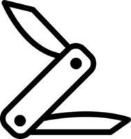 ilustración de vector de cuchillo suizo en un fondo. símbolos de calidad premium. iconos vectoriales para concepto y diseño gráfico.