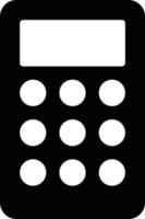 ilustración de vector de calculadora en un fondo. símbolos de calidad premium. iconos vectoriales para concepto y diseño gráfico.