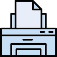 Ilustración de vector de impresora en un fondo. Símbolos de calidad premium. Iconos vectoriales para concepto y diseño gráfico.