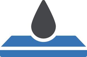 Ilustración de vector de gota de agua sobre un fondo. Símbolos de calidad premium. Iconos vectoriales para concepto y diseño gráfico.