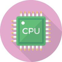 Ilustración de vector de cpu en un fondo. Símbolos de calidad premium. Iconos vectoriales para concepto y diseño gráfico.