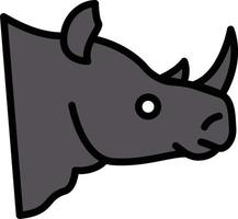 rhinoceros vector illustration on a background.Premium quality symbols.vector icons for concept and graphic design.