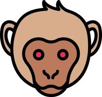 ilustración de vector de mono en un fondo. símbolos de calidad premium. iconos vectoriales para concepto y diseño gráfico.