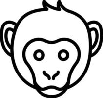 ilustración de vector de mono en un fondo. símbolos de calidad premium. iconos vectoriales para concepto y diseño gráfico.