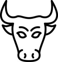 bull vector illustration on a background.Premium quality symbols.vector icons for concept and graphic design.