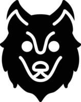 Ilustración de vector de lobo en un fondo. Símbolos de calidad premium. Iconos vectoriales para concepto y diseño gráfico.