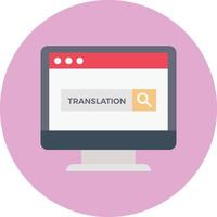 search translation vector illustration on a background.Premium quality symbols.vector icons for concept and graphic design.