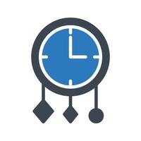 clock vector illustration on a background.Premium quality symbols.vector icons for concept and graphic design.