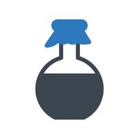 ilustración de vector de vaso de precipitados de aceite en un fondo. símbolos de calidad premium. iconos vectoriales para concepto y diseño gráfico.