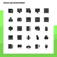 25 Device And Development Icon set Solid Glyph Icon Vector Illustration Template For Web and Mobile Ideas for business company