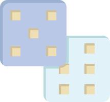 Dice Gaming Probability  Flat Color Icon Vector icon banner Template