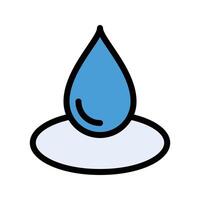 Ilustración de vector de gota de agua sobre un fondo. Símbolos de calidad premium. Iconos vectoriales para concepto y diseño gráfico.