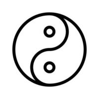 ying yang ilustración vectorial sobre un fondo.símbolos de calidad premium.iconos vectoriales para concepto y diseño gráfico. vector