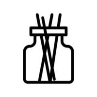 Ilustración de vector de tarro de spa en un fondo. Símbolos de calidad premium. Iconos vectoriales para concepto y diseño gráfico.