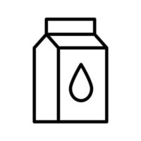 ilustración de vector de paquete de leche en un fondo. símbolos de calidad premium. iconos vectoriales para concepto y diseño gráfico.