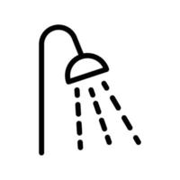 Ilustración de vector de ducha en un fondo. Símbolos de calidad premium. Iconos vectoriales para concepto y diseño gráfico.