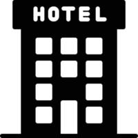 ilustración de vector de hotel en un fondo. símbolos de calidad premium. iconos vectoriales para concepto y diseño gráfico.