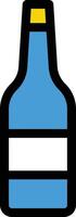 wine bottle vector illustration on a background.Premium quality symbols.vector icons for concept and graphic design.