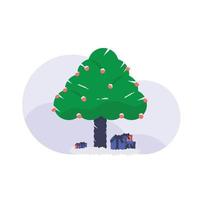 plantilla de diseño de vector de árbol de navidad