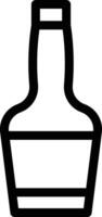 ilustración de vector de botella de vino en un fondo. símbolos de calidad premium. iconos vectoriales para concepto y diseño gráfico.