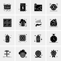 16 Business Universal Icons Vector Creative Icon Illustration to use in web and Mobile Related project