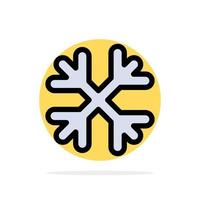 Snow Snow Flakes Winter Canada Abstract Circle Background Flat color Icon vector