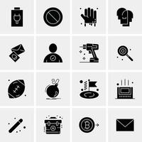 16 Business Universal Icons Vector Creative Icon Illustration to use in web and Mobile Related project