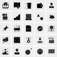 25 Universal Business Icons Vector Creative Icon Illustration to use in web and Mobile Related project