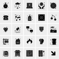 25 iconos de negocios universales vector ilustración de icono creativo para usar en proyectos relacionados con la web y dispositivos móviles