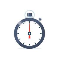 Stopwatch flat icon. Logo sports stopwatch. Vector illustration isolated on white.