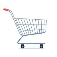 Shopping cart. Trolley Icon. Simple vector sign, trendy symbol for design, websites, presentation, mobile application. Symbol of trade, purchases, sales. Vector illustration.