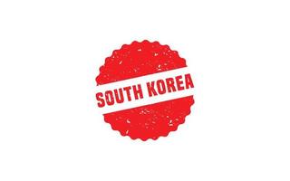 SOUTH KOREA stamp rubber with grunge style on white background vector