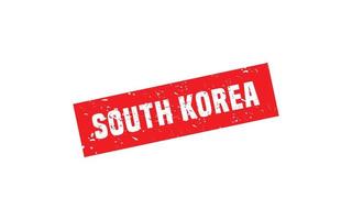 SOUTH KOREA stamp rubber with grunge style on white background vector