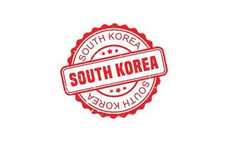 SOUTH KOREA stamp rubber with grunge style on white background vector