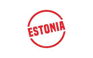 ESTONIA stamp rubber with grunge style on white background vector