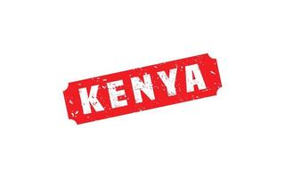 KENYA stamp rubber with grunge style on white background vector