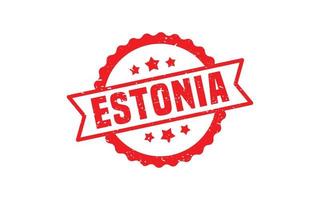 ESTONIA stamp rubber with grunge style on white background vector