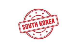 SOUTH KOREA stamp rubber with grunge style on white background vector