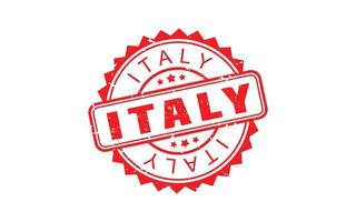 ITALY stamp rubber with grunge style on white background vector