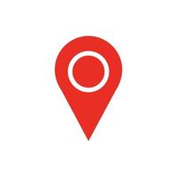 map point location pin vector icon for mapping and satellite allocation