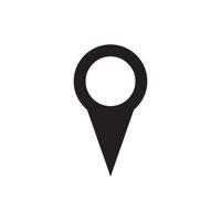 map point location pin vector icon for mapping and satellite allocation