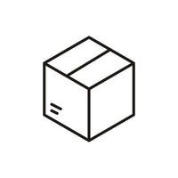 plantillas de diseño de símbolo de icono de caja vector