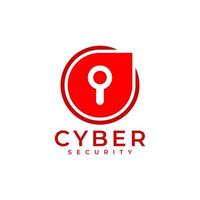 Cyber Security Logo Design Template Element vector