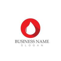 Blood logo design icon vector illustration